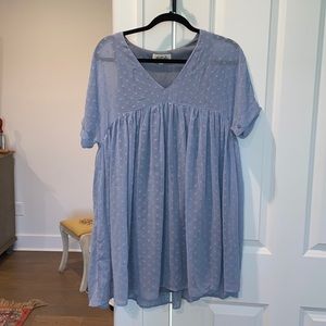 Blue babydoll dress